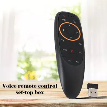 Hlasové Dálkové Ovládání 2.4 G Bezdrátové Vzduch Myš, Mikrofon, Gyroskop IR Učení pro Android TV Box T9 H96