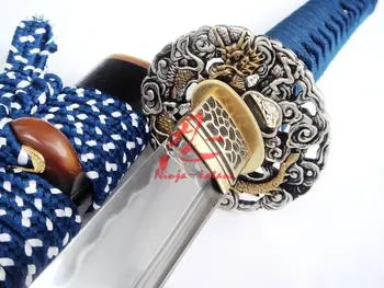 Hlíny tvrzené japonské katana dragon cuba abrazivní sanmai meč nabroušený nůž