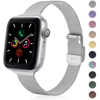 Hodinky příslušenství, popruh pro Apple watch 5/4/3/2/1 iwatch apple watch náramek 40 mm 38 mm 42 mm 44 mm milanese smyčky wristbelt