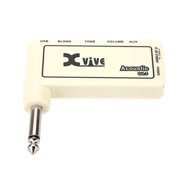 Hot prodej Mini Dobíjecí Elektrické Kytary, Konektor pro Sluchátka Amp Zesilovač Originální Zvuk s USB Kabelem