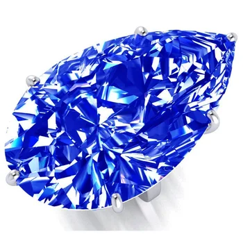 JoiasHome luxusní 925 stříbrný prsten s křišťálově čistou husí vejce ve tvaru jednoduché ženské prsten pro přítelkyni nový rok dárek