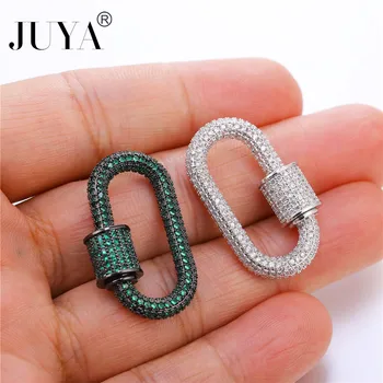 Juya DIY šperky náhrdelník náramek dodává luxusní zirkony drahokamu spony spirála přívěsek pro náhrdelník