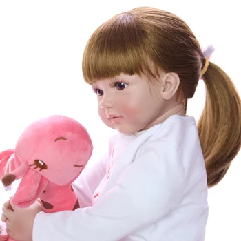 KEIUMI 60 cm Novorozené Dívky Realistické Reborn Baby Doll Látkové Tělo 24 Palcový Módní Boneca Znovuzrozen Hračky Pro děti, Dárky k Narozeninám