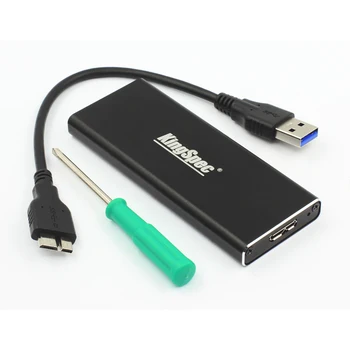 KingSpec 6Gbps, USB 3.0 NGFF M. 2 SSD Pevný Disk Box Externí HDD Kryt Případě Pro 2242 2260 2280 Spec Doprava Zdarma Nové