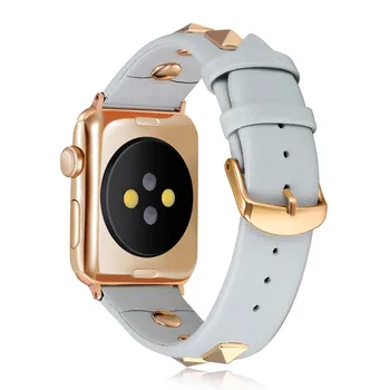 Kožené Kapela pro Apple Watch 5 4 3 2 1 Popruh Muži/Ženy Náramek pro iWatch 38 mm 42 mm 40 mm 44 mm