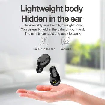 L22 TWS Mini Sluchátka Bezdrátové Bluetooth Hudební Sluchátka hi-fi Vodotěsné Sluchátka Bass Sound Headset Funguje Na Všechny chytré telefony