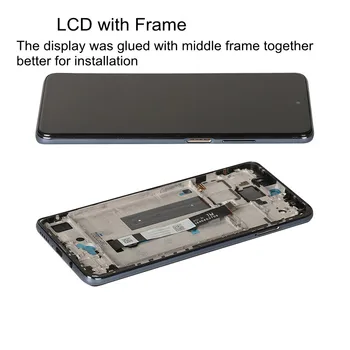 LCD Displej pro Xiaomi Mi 10t Lite 5G Původní Gorilla LCD s Rámem Digitizér Dotykové Obrazovky Náhrada za Mi 10 t Lite LCD