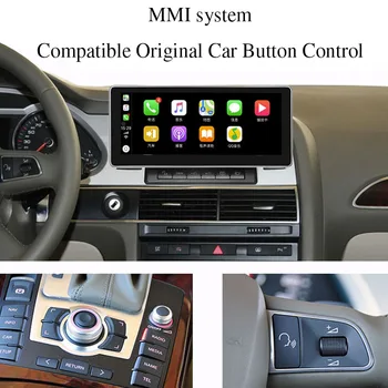 Liandlee Auto Multimediální Přehrávač, NAVI Pro Audi A6 A6L 2005~2011 MMI CarPlay Rádio Stereo GPS Navigace Obrazovky S 360 Birdview