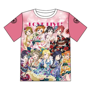 LoveLive! u T-shirt Cosplay Kostým Láska Live Minami Kotori Letní Krátký Rukáv T Shirt Ležérní Trička