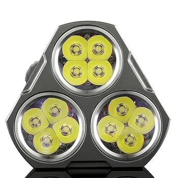 Manker MK34 LED Svítilna 8000 Lumen 12x Cree XPG3 / 6500LM 12x Nichia 219B / 219C LED + 3x High Drain 18650 2600mAh Baterie