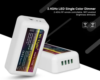 Mi Světlo jedné Barvy Stmívací LED pásek S 2.4 G Bezdrátové RF 4-Zóny Dálkového Ovládání Pro 3528 5050 Jas Nastavitelný Stmívač