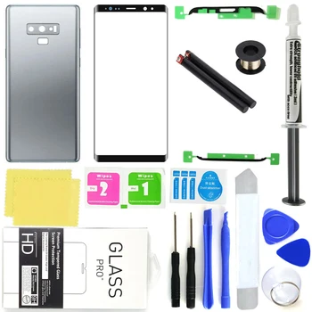 Mobilní Telefon Náhradní Vnější Přední Sklo Obrazovky Digitizéru Zadní Kryt, Náhradní Kit pro Samsung Galaxy Note 9