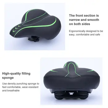 MTB Horské Kolo Cyklistické Zahuštěný Extra Komfort Ultra Měkké Silikonové 3D Gel Pad Polštář Kryt Kolo Sedlo Sedadlo