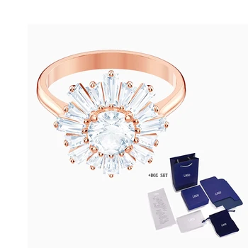 Módní Šperky SWA New SUNSHINE Prsten S Sun Crystal Ženy, Symbolizující Lásku a Teplý Péči, Luxusní Šperky, Zásnubní Dárky