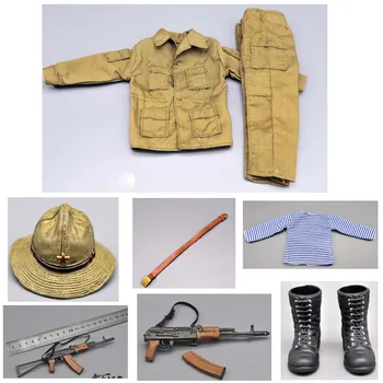 Měřítku 1/6 Akční FigureSpecial Síly, Oblečení vybavení suit w AK74/AK47 pro Sovětský Afghánistánu Fit 12 Palcová figurka