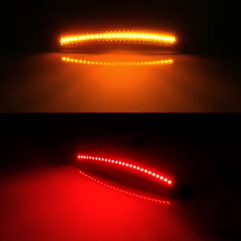 Niscarda Oranžová/Červená LED Boční Obrysové Světlo Kit Pro MINI Cooper R55 R56 R57 R58 R59 R60 2007-2013/14 Vyměňte Svítilny Sidemarker