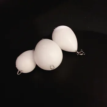 NOVINKY 5ks vejce vznášet vzhůru Bílé bobber float rybaření floatHelp Thrower Dlouho-vzdálenosti Odlévání Návnady