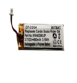 Nové Baterie pro Cardo Scala Rider G4,G9,G9X, Schuberth C3 Headset Li-Polymer Dobíjecí Akumulátor Náhradní 3.7 V 850mAh