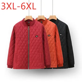 Nové dámské podzim zima plus velikost bundu pro ženy velký ležérní volné dlouhý rukáv červená kapsa na zip krátký kabát 3XL 4XL 5XL 6XL