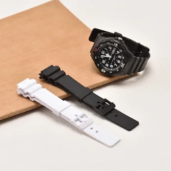 Nové příjezdu Hodinky Příslušenství 18 mm watchband pro Casio MRW-200H Pánské a Dámské Sportovní Vodotěsné pryskyřice Řemínek