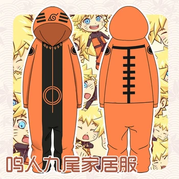 Nový Hokage Konohy Je Kakashi Uzumaki Naruto Cosplay Kostýmy Dospívající Kombinézy Pyžamo Flanelové Teplé Thickem Oblečení Na Spaní Župan Oblek
