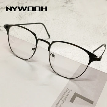 NYWOOH Skončil Krátkozrakost Brýle Muži Kovové Krátkozraký Brýle Ženy Krátkozraké, Brýle na Předpis -1.0 1.5 do 4.0