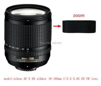 Objektiv Zoom Gumový Kroužek/Rubber Grip Opravy Náhražka Pro Nikon AF-S DX NIKKOR 18-105mm F/3.5-5.6 G ED VR objektiv
