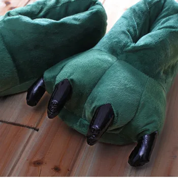 Obývací charakter Unisex boty Kreslený Zvíře Paw Dráp teplé zimní domácí pantofle Dupačky Caliente oblečení pro volný čas, Pyžama