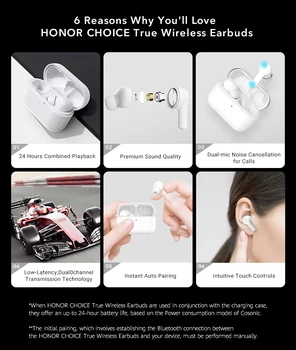 Originální Čest Sluchátka x1 TWS pravda, bezdrátová stereo sluchátka Bluetooth 5.0 Sluchátka Duální Mic potlačení hluku Globální Verze