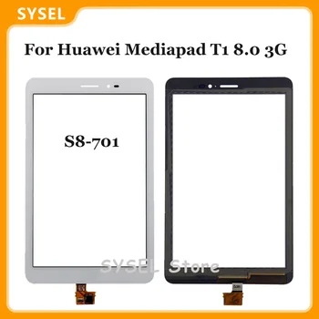 Pro Huawei Mediapad T1 8.0 3G S8-701u / Čest Pad T1 S8-701 Touch Screen Digitizer Dotykový Skleněný Panel Přední Čočky Snímače