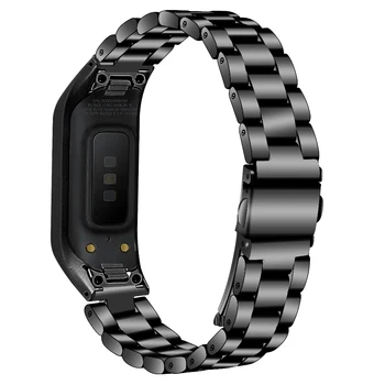Pro Samsung Galaxy fit-e SM-R375 z Nerezové Oceli Popruh Kapela Náramek Watchband Náhradní Kovový Náramek S Demontáž Nástroj