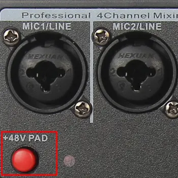 Profesionální Mixer 4 Kanály, Bluetooth, Zvukový Mixážní pult pro Karaoke X6HA