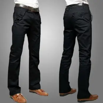Pánské Business Kalhoty Plné Délky Kalhoty Regular Straight Kalhoty