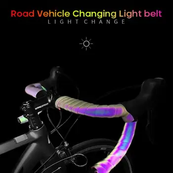Pásky Světlo Reflexní Oslnění Cyklistika, Bar Páska MTB PU Kůže Barevné Kolo Grip Páska Silniční Kolo noční svítící Řídítka