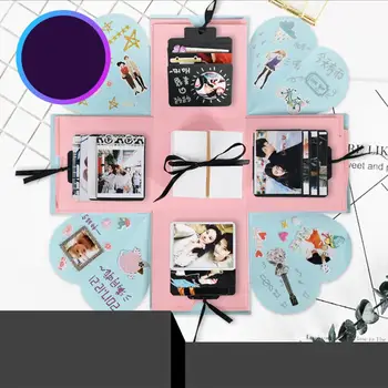 Překvapení Exploze Box DIY Ruční fotoalbum Romantické Dárkové Krabičky Svatební Narozeniny Diy Foto Album Valentines Den Dárek