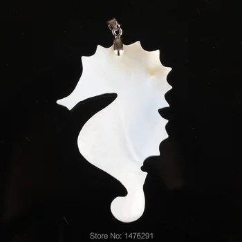Přírodní Abalone Shell šperky Karikatura Hippocampus Korálek Ženy Muži Přívěsek 1KS