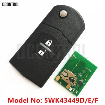 QCONTROL Auto Remote Key Fit pro MAZDA 5WK43449D 5WK43449E 5WK43449F za M2 Demio M3 Axela M5 Premacy Atenza M6 M8 MPV 433MHz
