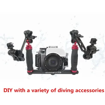 Ruční Rukojeť Rukojeť Stabilizátor Plošinu Podvodní Potápění Potápění Zásobník Držák pro Gopro Hero Kamery SJCAM Kamera Smartphone