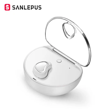 SANLEPUS ve tvaru Srdce Sluchátko Mini Ušní špunty Bezdrátová Bluetooth Sluchátka Sluchátka Sluchátka pro iPhone X Samsung