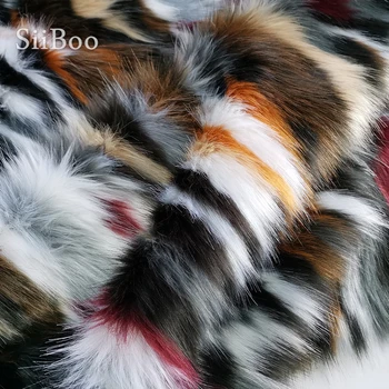 Siiboo 2020 nové módní multi barvy napodobit fox kožešiny, textilie 6-7cm hromadí pro příslušenství oděvy sp6274