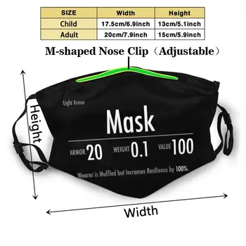 Skyrim Kořist - Maska ( Lehké Brnění Hold ) Vlastní Design Masku Proti Prachu Filtrační Diy Tisk V Pračce Pro Dospělé, Tak Pro Děti, Maska