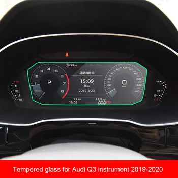 Tvrzeného skla, ochranný film Pro Audi Q3 Automobilový interiér Přístrojová deska LCD displej Proti poškrábání 2019-2020
