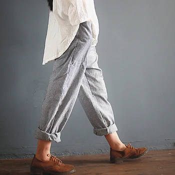 Vintage Harem Kalhoty, Ženy Ležérní Volné Kapsy Kalhot Podzimní Móda Streetwear Žena Kalhoty Harajuku Plus Velikost