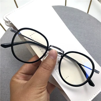 Vysoce kvalitní Acetát Optické Brýle Rám Jemné Muži Retro Vintage Kulaté Brýle Nerd Žen Předpis Brýle Krátkozrakost