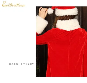 Vánoční Spodní Prádlo, Ženy Kostým Santa Claus Nový Rok Oblek Sváteční Večírek Nosí Červené Šaty, Pro Dospělé Vánoční Kostým Pro Dospělé