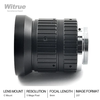 Witrue HD 5MP CCTV Kamera, Objektiv 8mm F1.6 Otvor 2/3