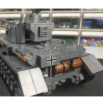 WW2 německý Tiger IV Tanková Armáda Voják Údaje Zbraň Upgrade Díly, Stavební Bloky Kompatibilní Vojenské Vozidlo, Hračka Cihly
