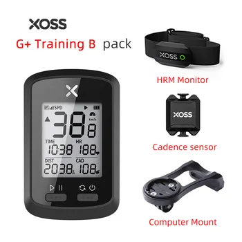 XOSS cyklocomputer G+ Bezdrátový GPS Rychloměr Vodotěsné Silniční Kolo, MTB Kolo, Bluetooth, ANT+ Kadence Cyklistický Počítač