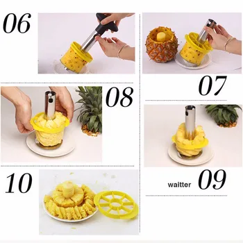 Z nerezové oceli ovoce ananas frézy spirálové corer kráječ škrabka kuchyňský škrabka drtič jednoduchý nástroj accessoires de cuisine