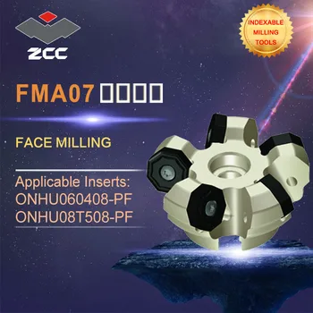ZCC.CT původní tvář frézy FMA07 vysoce výkonné CNC soustružnické nástroje vyměnitelné nástroje na frézování blízko a dokonce i pithch 45 °
